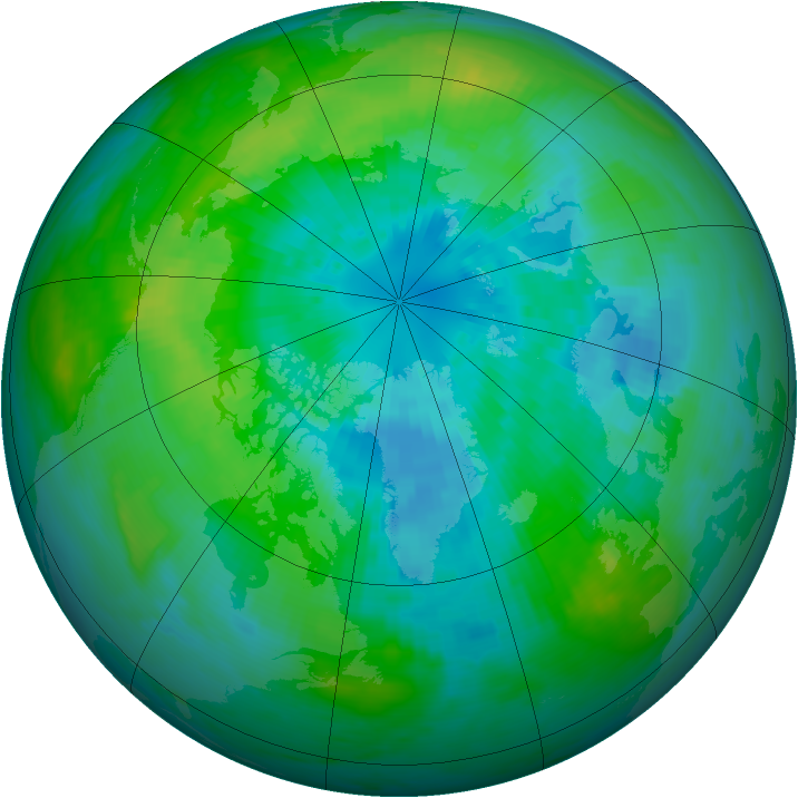 Arctic ozone map for 26 September 1981